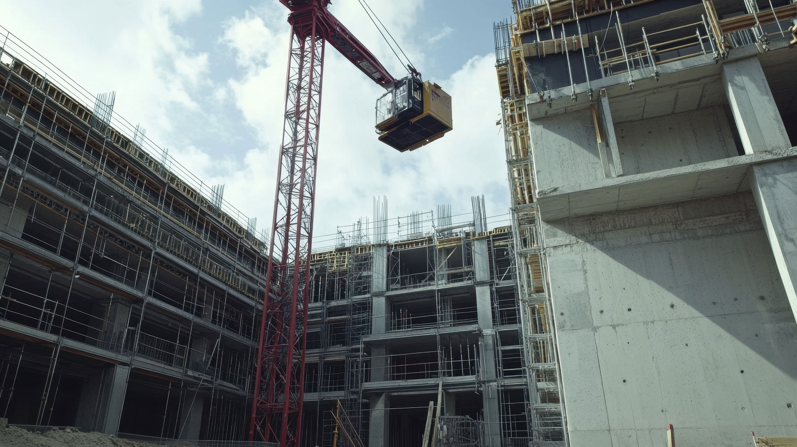 crane in construction site