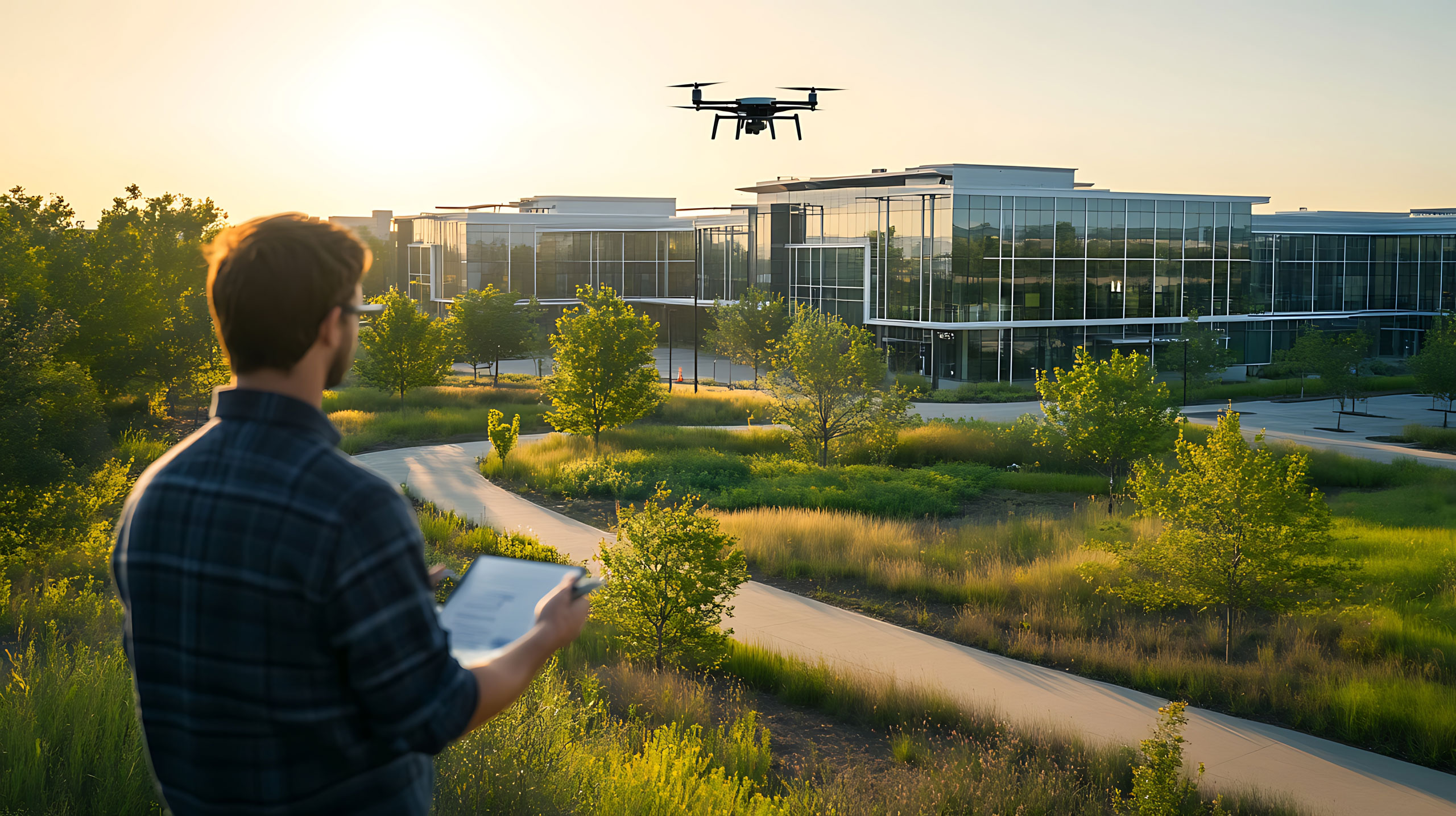 drone operator at hotel
